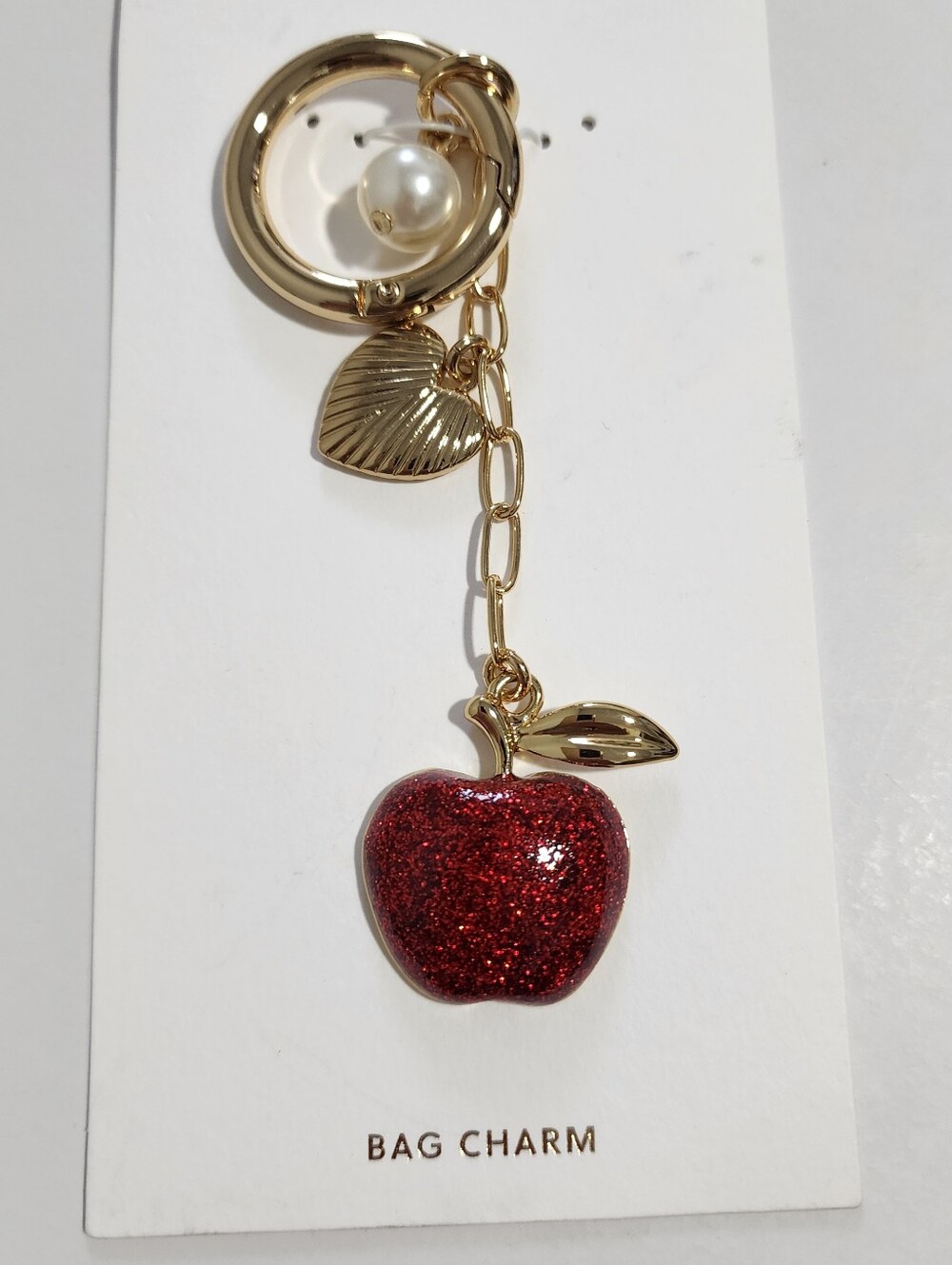 J Crew Apple Hearth Bag Charm NWT - Picture 3 of 5